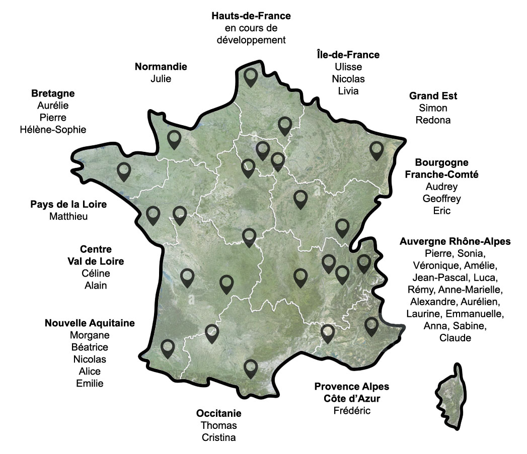 Carte de France Architectes Carte de France Architectes